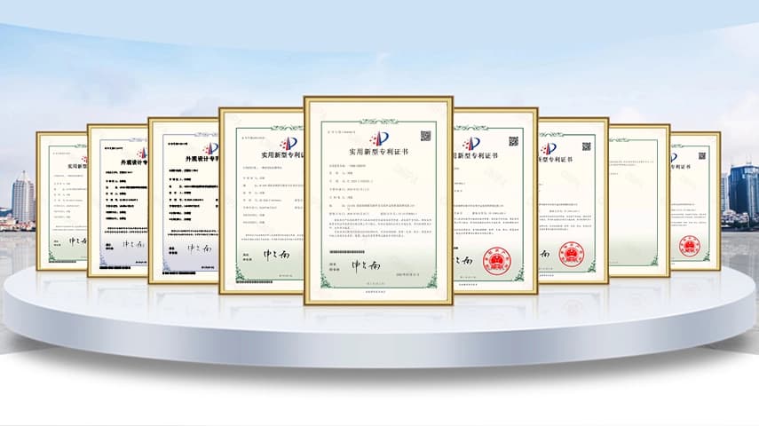 FKY product patent certificate collection