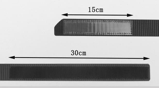 Overlap length planned around the size range