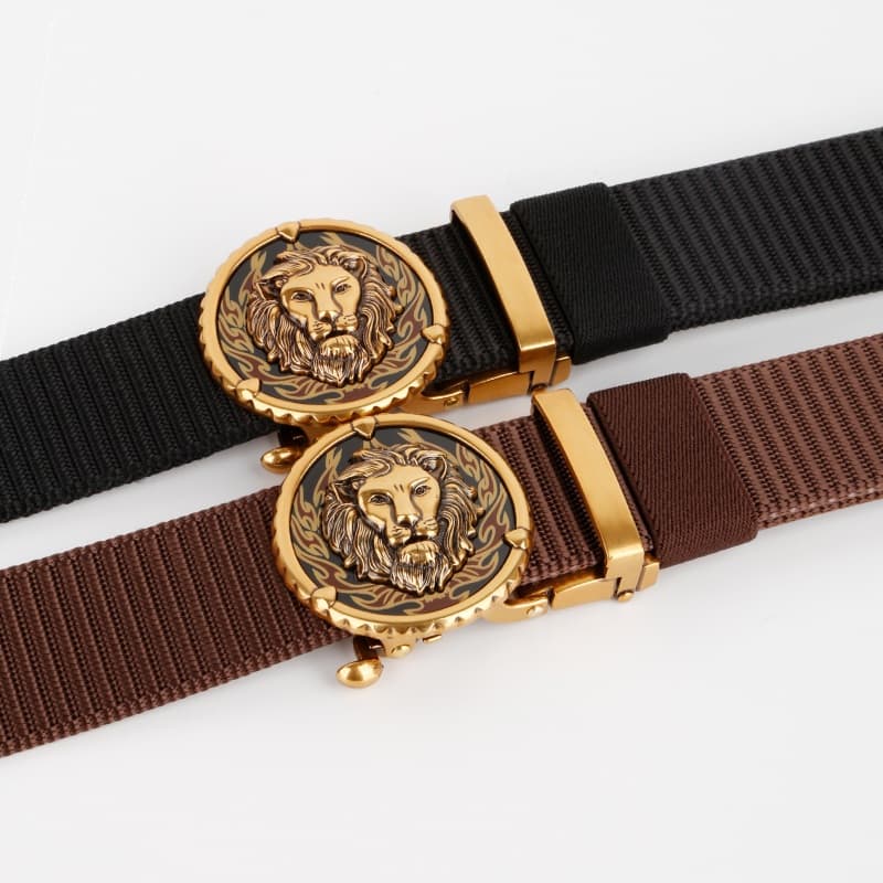 Animal Buckle Nylon Belt Series buckle and webbing construction