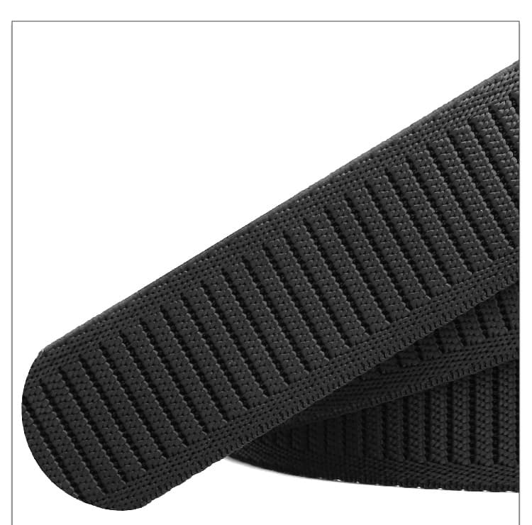 Textured elastic belt webbing detail